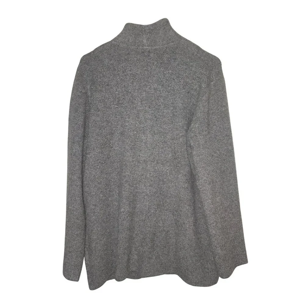 J.Crew Cocoon sweater-blazer grey L Acrylic & Merino Wool Alpaca‎ Cardigan